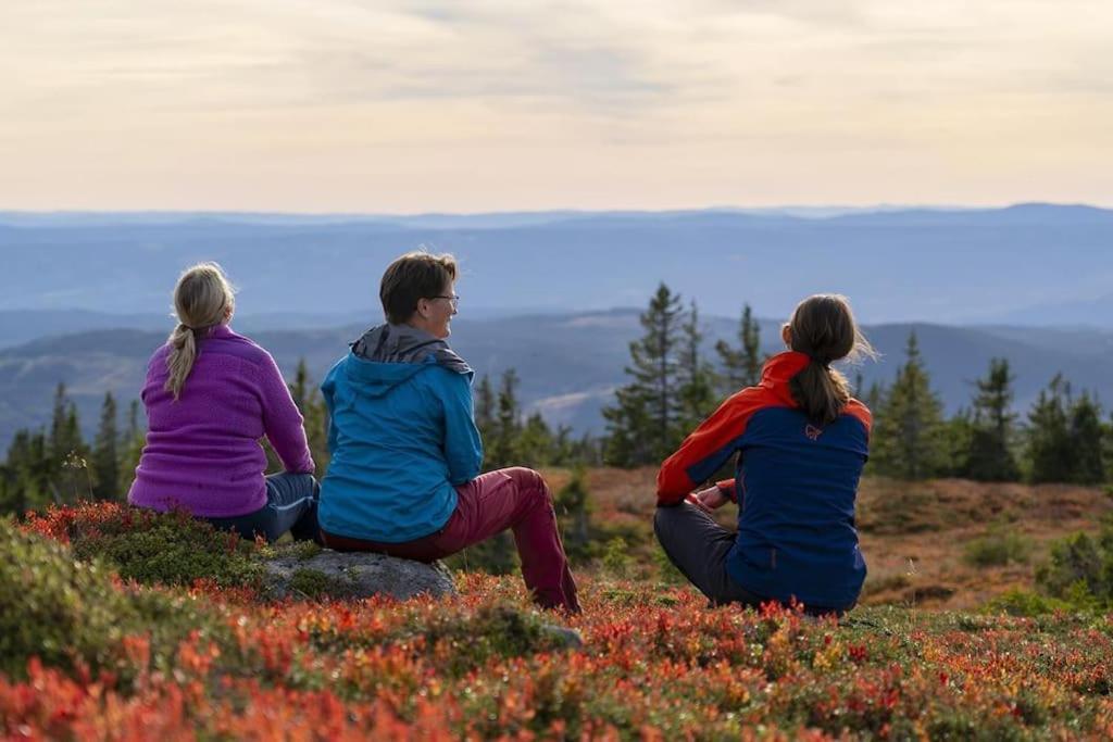 Ferienwohnung Beautiful Penthouse With Panoramic View At Sjusjoen Exterior foto