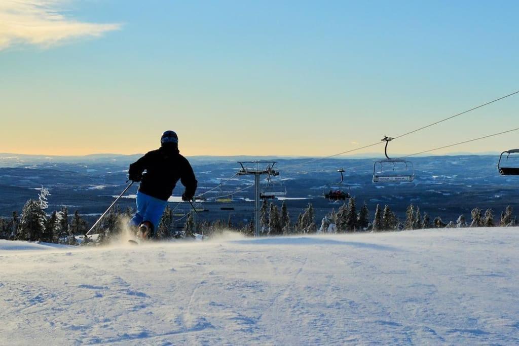 Ferienwohnung Beautiful Penthouse With Panoramic View At Sjusjoen Exterior foto
