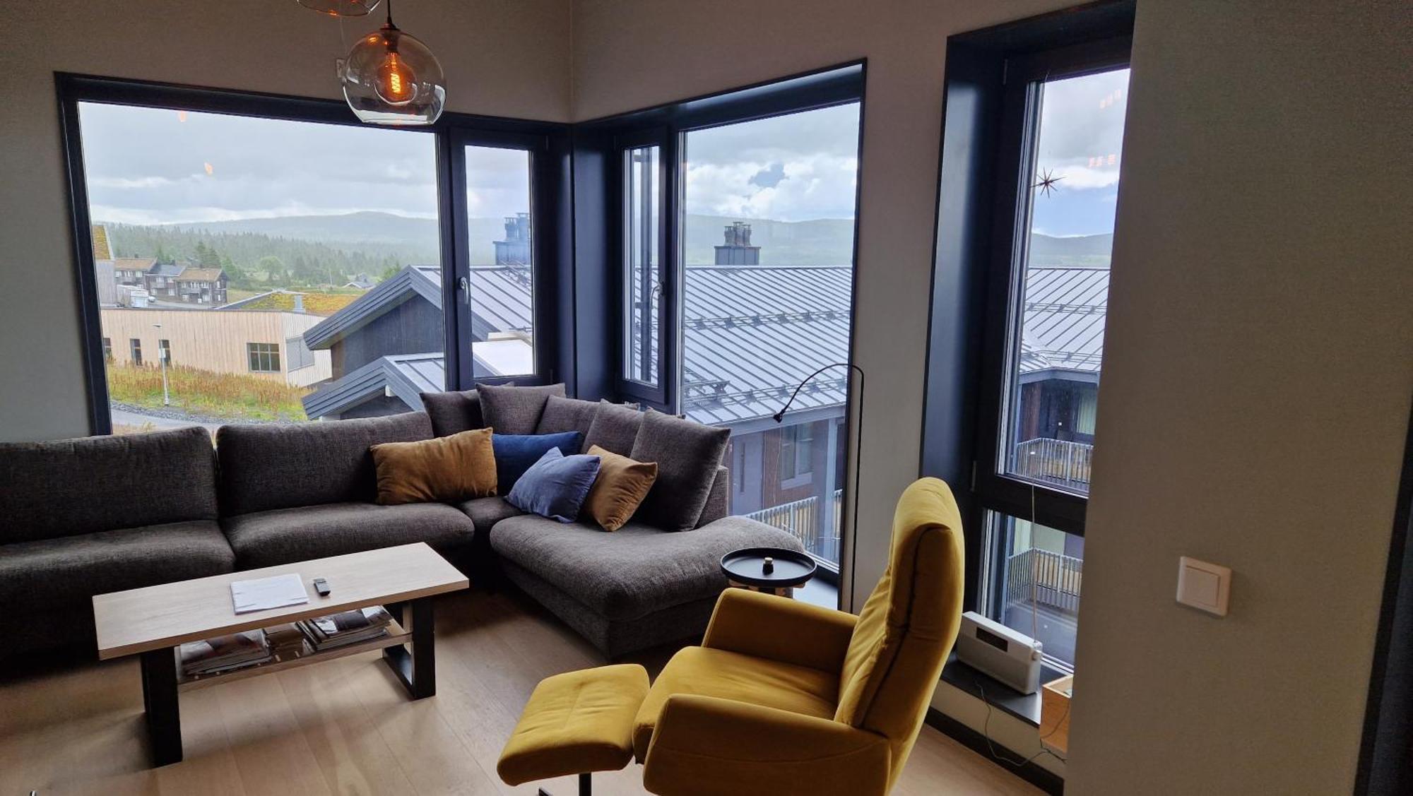 Ferienwohnung Beautiful Penthouse With Panoramic View At Sjusjoen Exterior foto
